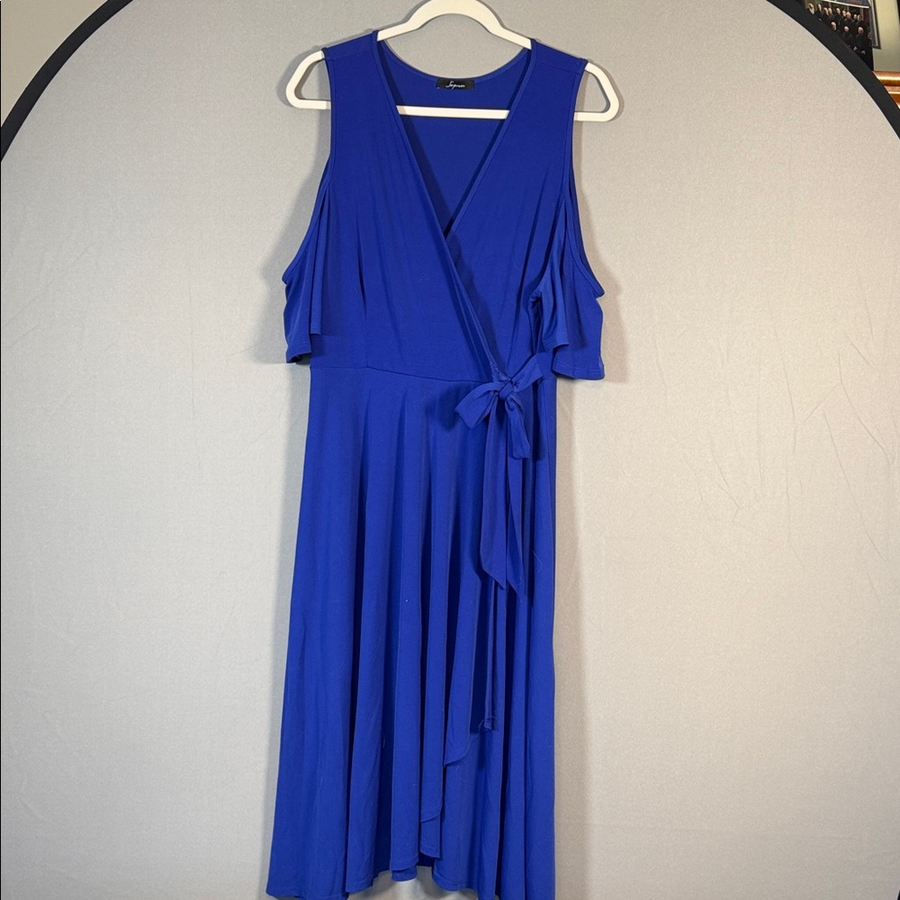 Soprano Royal Blue Asymmetrical Dress